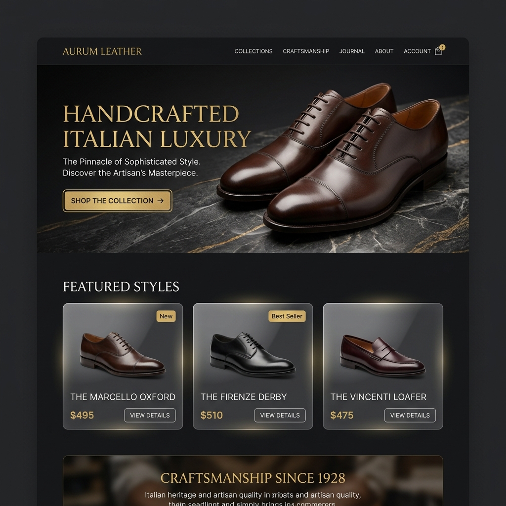 Luvia Shoes App Mockup